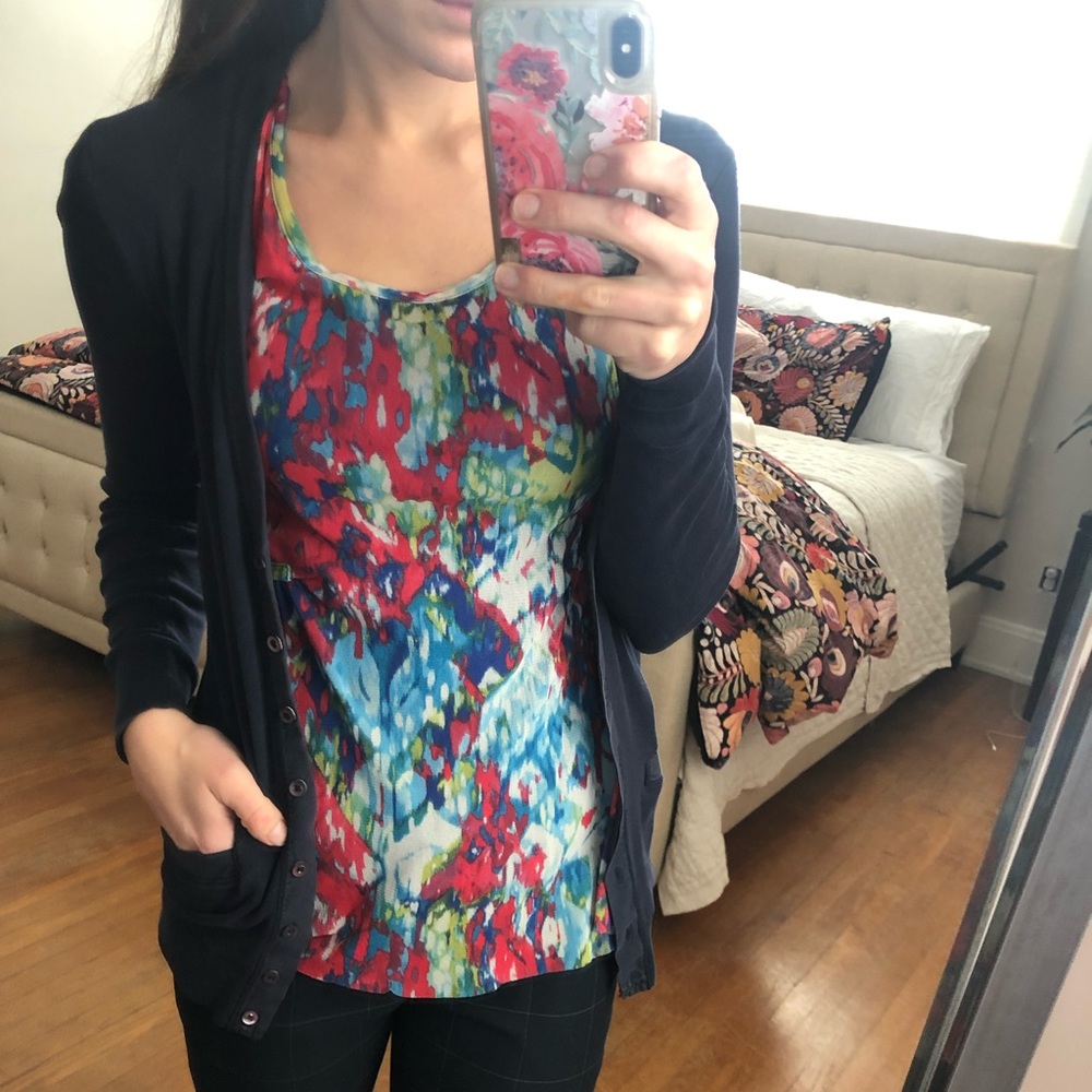 Anthropologie Cap Sleeve Top